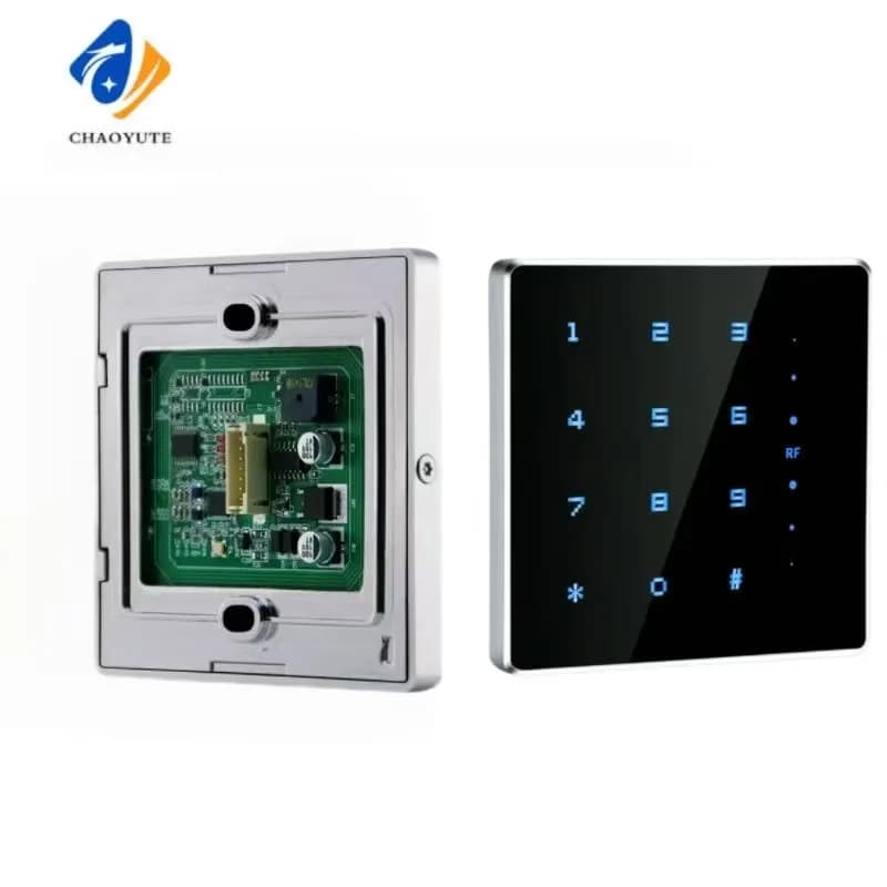 Lettore di schede touch ultra-sottile in metallo con controllo accessi NFC, lettore di schede Wiegand 26/34 125kHz, lettore di schede 13.56MHz, piccolo dispositivo IoT