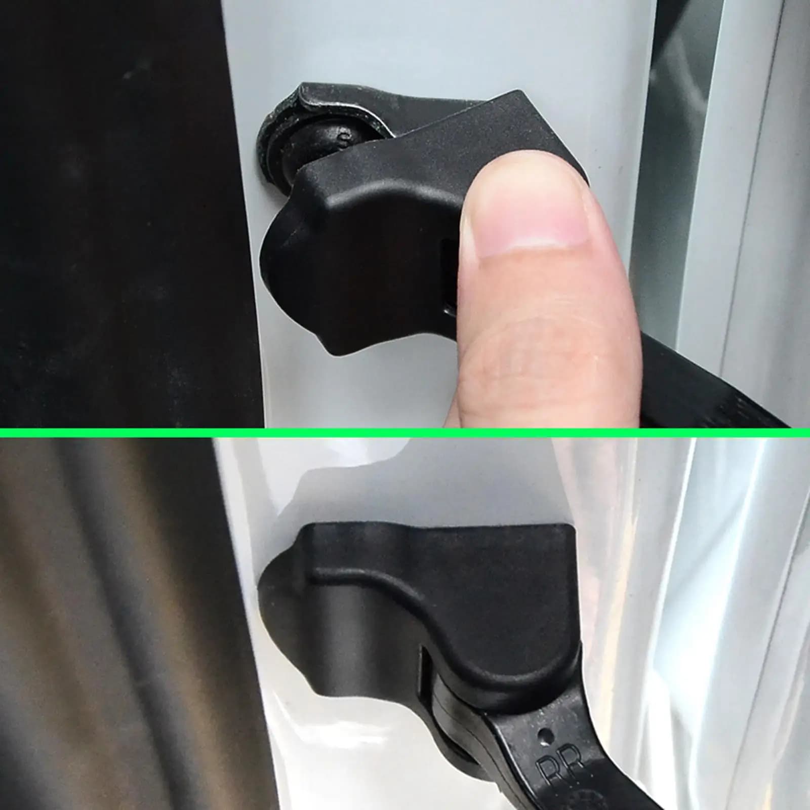 Kit di Sostituzione Copri Chiusura Porta Auto per Tesla Model Y con Copri Ferma e Protezione Bordi, Ricambi Auto