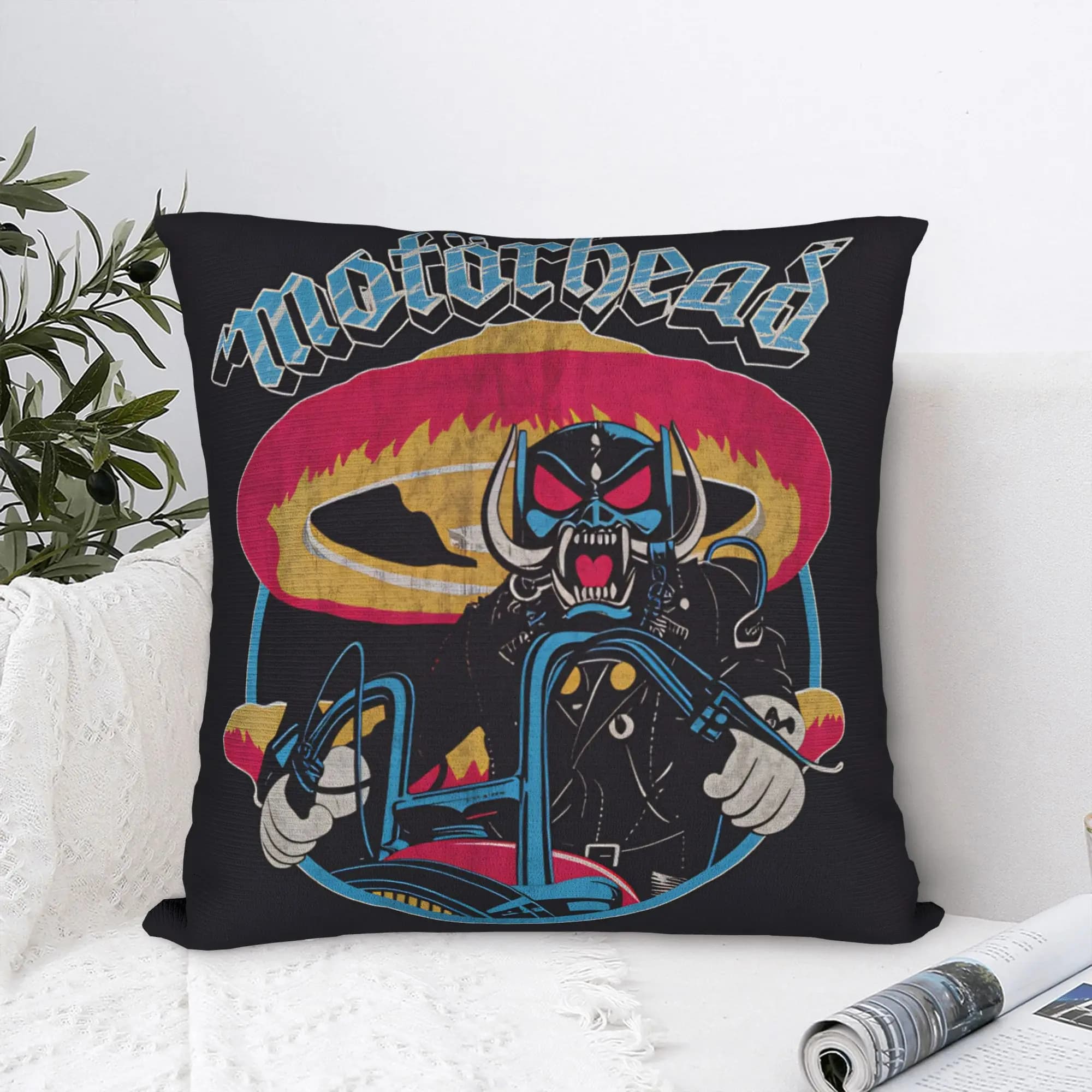 Federa per cuscino Rock band M-Motorhead Design Federa per divano Divano letto Soggiorno Federe Morden