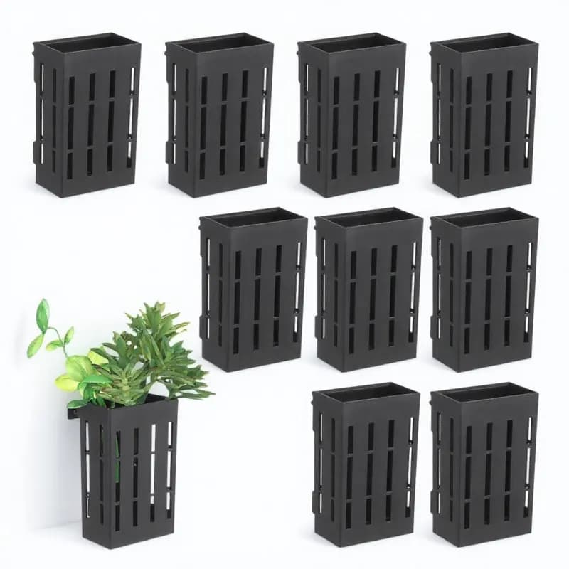 10Pcs Aquatic Plant Basket Hanging Fish Tank Wall Mounted Aquarium Plant Pot Fish Tank Supplies Aquatic Planting Baskets