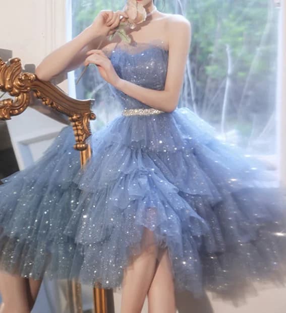 Abito da sera da principessa francese da donna, abito da damigella d'onore per banchetti con temperamento di nicchia di lusso leggero di fascia alta da donna 2025