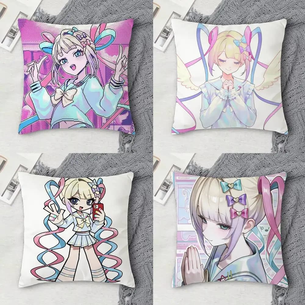 KAngel Double-sided Printed Square Decorative Cushion Cover for Sofa Living Room Home Decor