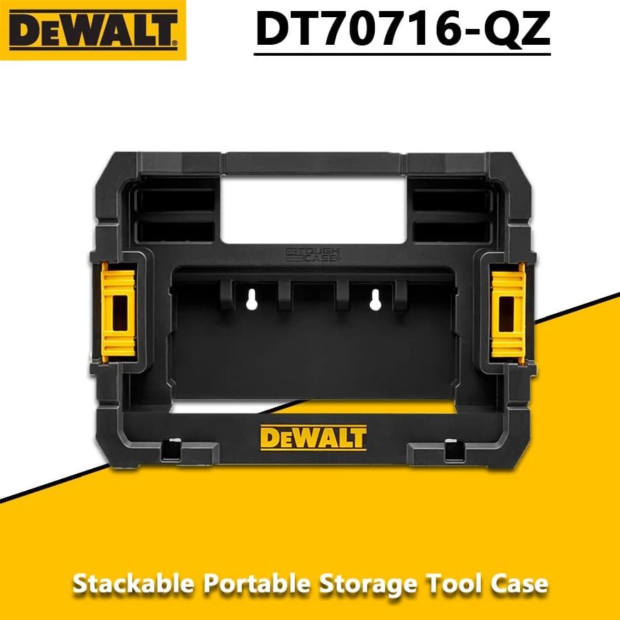 DEWALT DT70716 TSTAK Cassetta Portautensili Impilabile Rimovibile Portatile, Contenitore Esterno in Plastica per Accessori Utensili Elettrici
