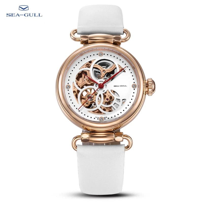 Seagull Openwork Dial Mechanical Ladies Watch 38mm Luxury Automatic Wristwatch 316L Stainless Steel Sapphire Brand Watches 6002L