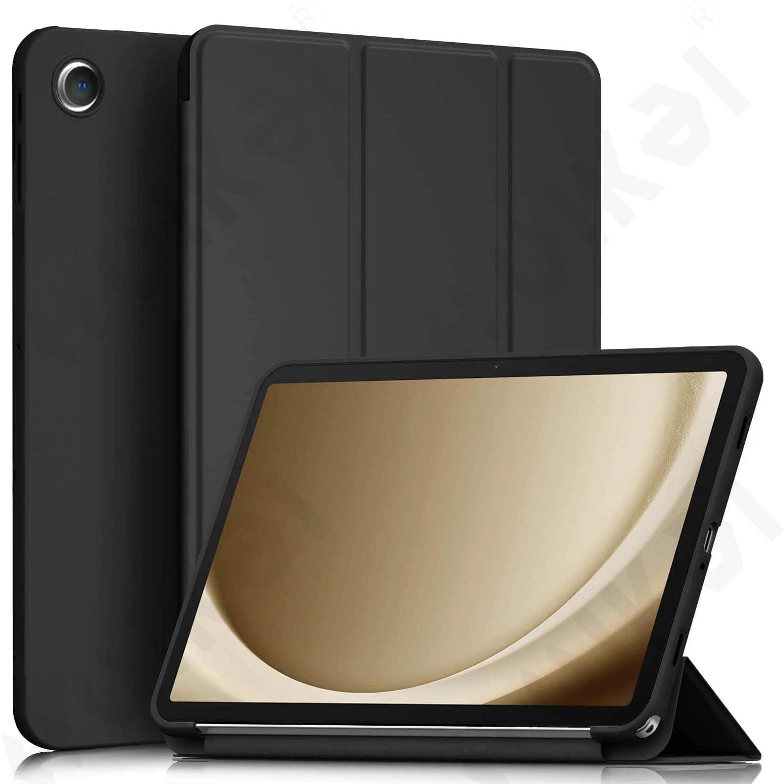 Custodia per Samsung Galaxy Tab A11 S11 S10 FE Plus Ultra Sottile Traslucido Indietro Tri-Fold Stand Tablet Penna Ricarica Sveglia/Sleep Automatico