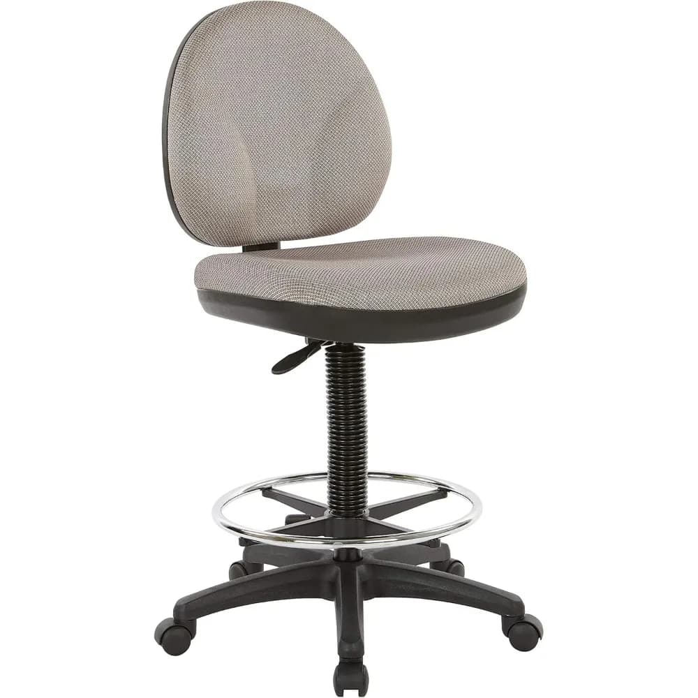 Sedia da disegno Office Star serie DC con sedile e schienale scolpiti, supporto lombare integrato e anello per il piede regolabile, Diamond Go