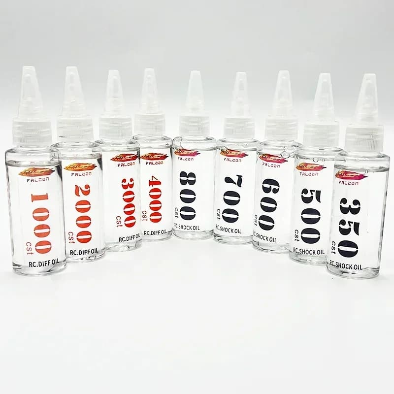 Olio per ammortizzatori RC da 60 ml 350/450/500/600/700/800/1000/2000/3000/4000 CST per auto fuoristrada cingolate RC