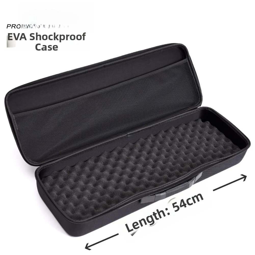 Fishing Tool Organizer Bag Shockproof Case Waterproof Tackle Box EVA Fishing Rod Case Mesh Compartments Compact Design