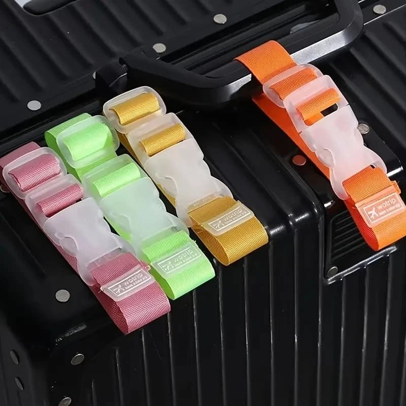 Set di 2 Cinghie Multifunzionali in Nylon per Bagagli, Cinghie per Zaino, Cinghie per Organizzare gli Oggetti da Viaggio Estivi, Libera le Mani