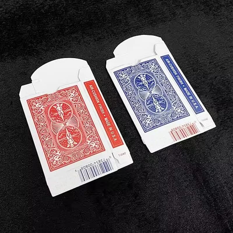 10 pezzi scatola di carte da gioco vuota accessori magici custodia per mazzi da poker rossa/blu carte da mago trucchi magici puntelli versione antica originale