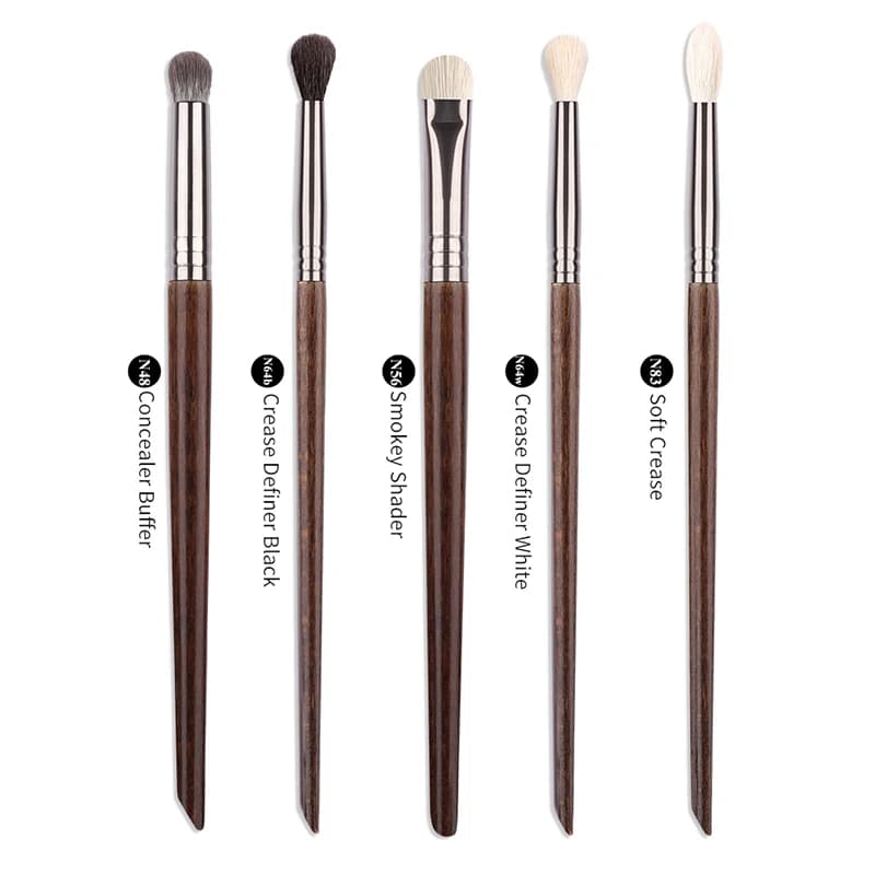 OVW Goat Eyebrow Set of Soft Cosmetic Makeup Brushes Tool Kit Brush for Fold Clasp