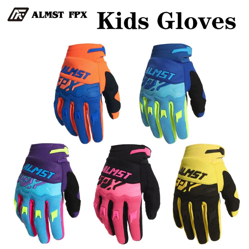 ALMST FPX MTB Kids Bike Gloves Summer Breathable Motocross Balance Bike Hands for Boys and Girls Mountain Cycling Protection