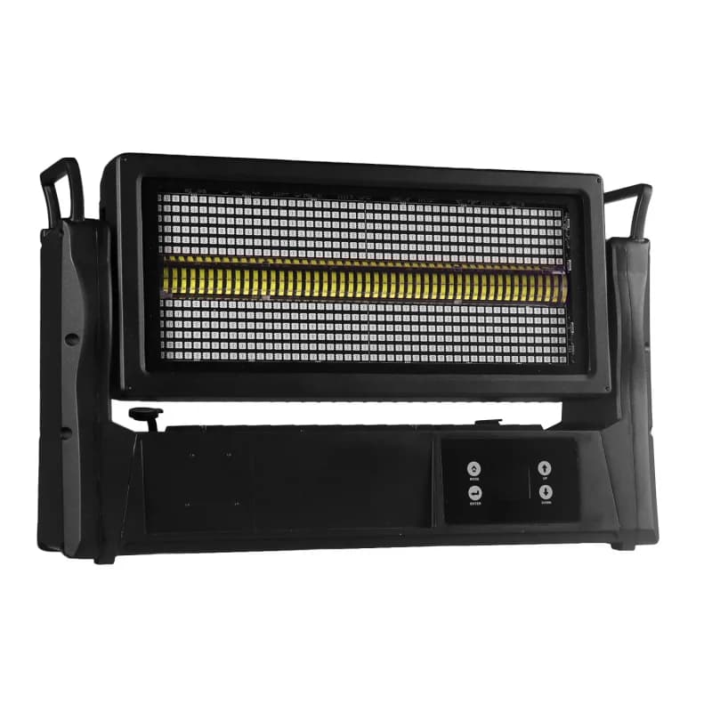 Super M Luce Stroboscopica Impermeabile IP65 con Effetto Rotazione per DJ, Discoteca, Bar, Club, Eventi, Pannello LED Matrix