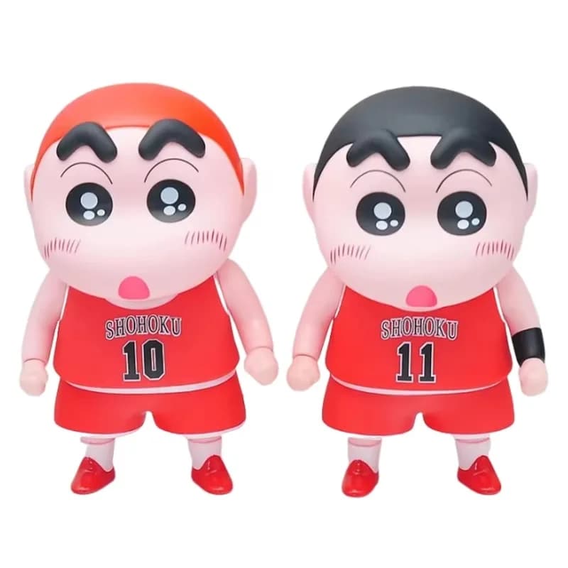 Action Figure di Crayon Shin-chan Cos Slam Dunk, Figurine Anime Shin-Chan 23cm, Modellini Manga Kawaii da Collezione, Ornamenti, Regalo per Bambini