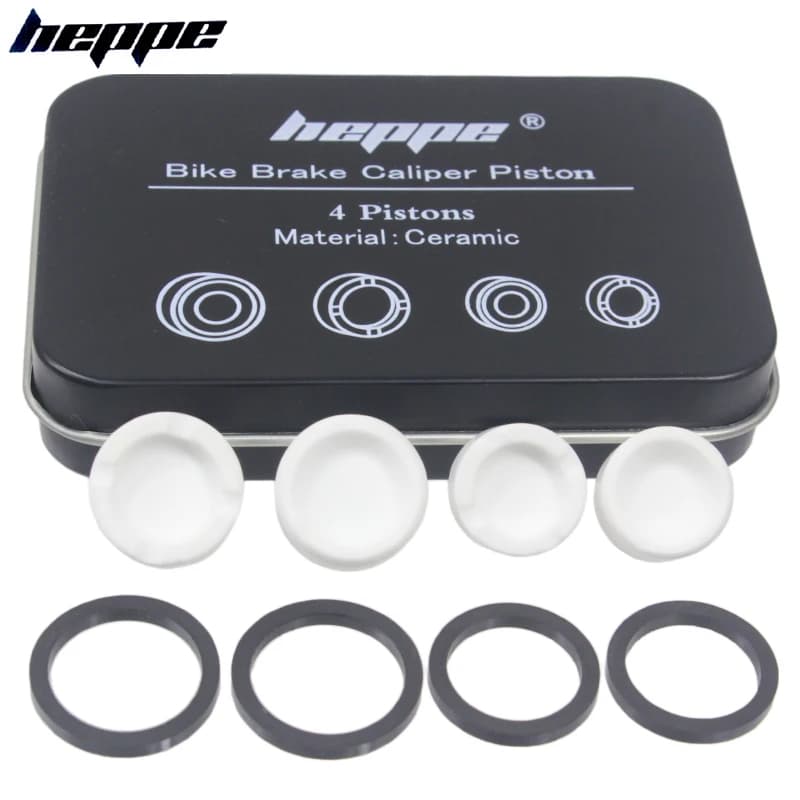 Pistone in ceramica per freno bici HEPPE per SHIMANO M640 M810 M6120 M7120 M8020 M8120 M9120 Saint M820 pinze freno 4 pistoni con guarnizione