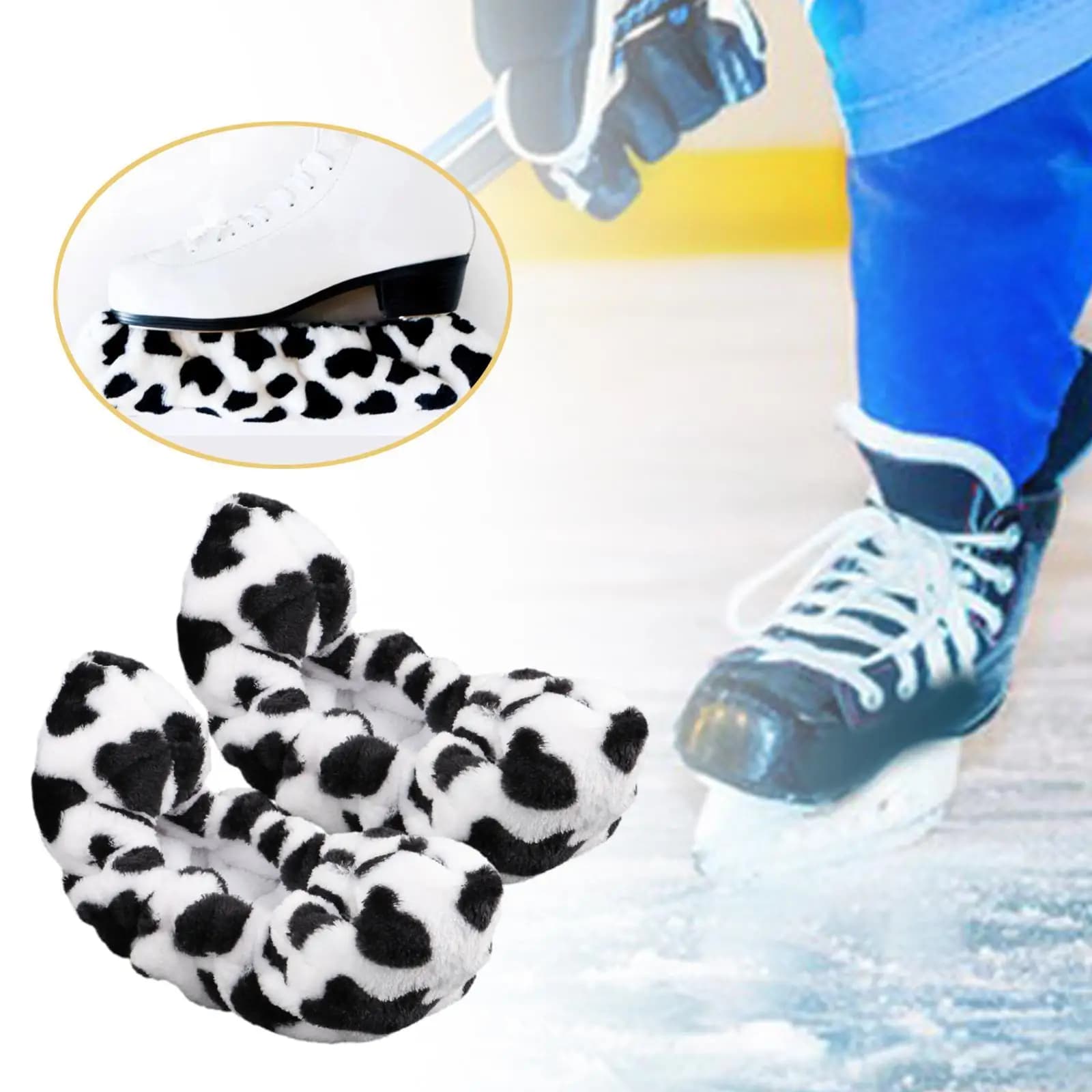Coprilama per Pattini da Ghiaccio, Accessori Protettivi Morbidi e Portatili per Pattini Artistici, Pattini da Ghiaccio, Pattini da Hockey per Ragazzi