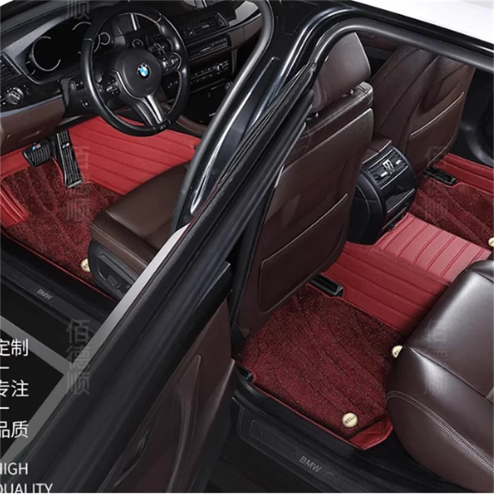 Custom Fit Double Layer For Lexus LS LS350 LS400 LS430 LS460 LS500 LS500h Auto Leather Car Floor Mats Foot Accessories liners