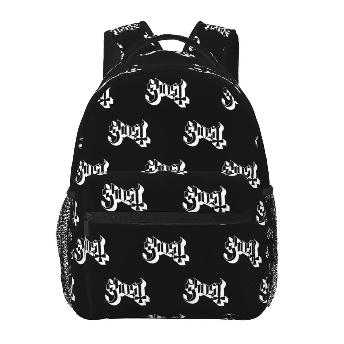Rock Band Ghost BC Backpacks Boys Girls Bookbag Students School Bags Cartoon Travel Rucksack Shoulder Bag Large Capacity