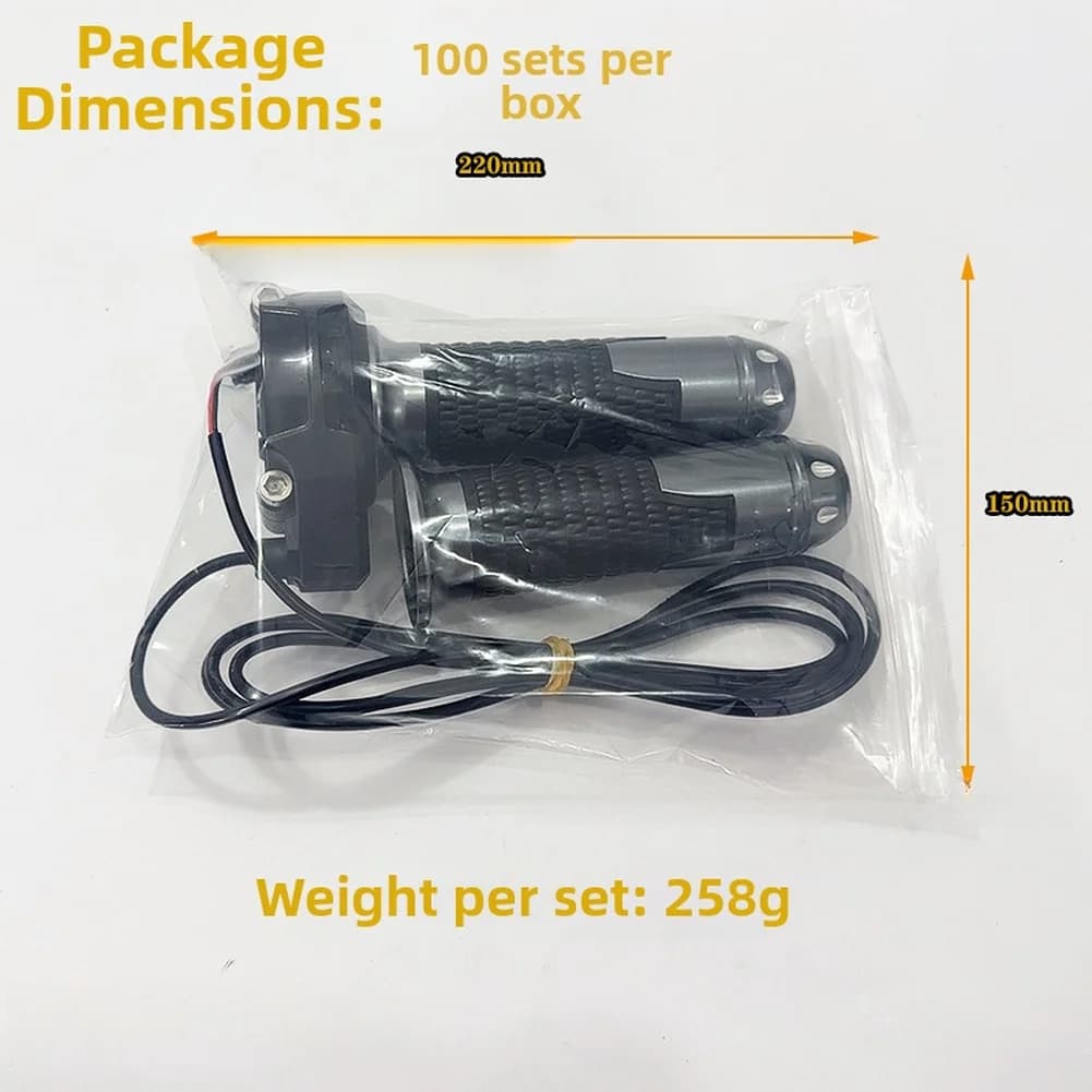 Impugnature per acceleratore per scooter elettrico, 3 fili, in lega di alluminio, per manubrio da 22,2 mm, parte di ricambio per acceleratore per ebike, design colorato
