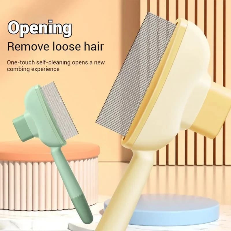 Pet Hair Comb Grooming Brush Effectively Remove Loose Hair Pet Cleaning Tool for Hair Removal and Bathing