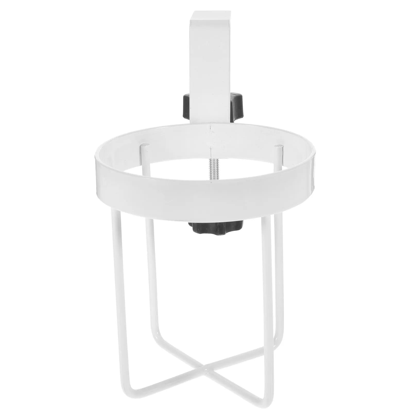 Portabicchieri da Scrivania in Metallo Regolabile, Clip per Bordo Tavolo, Comodo Portabevande per Ufficio e Scrivania da Gaming, Organizzatore per Bottiglie