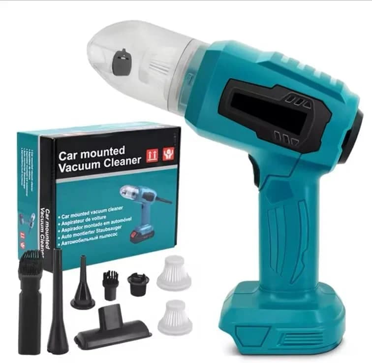 Aspirapolvere per Auto Senza Fili Mini, Alta Potenza di Aspirazione per Pulizia Capelli, Multifunzione, Ricaricabile