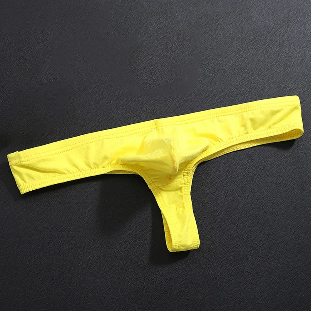 Bikini elastico da uomo intimo senza cuciture mutandine traspiranti slip maschile Sexy perizoma rigonfiamento Pouch mutandine Lingerie a vita bassa