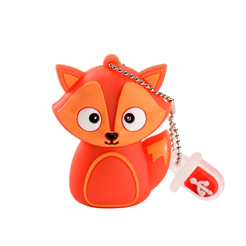 Chiavetta USB in silicone a forma di animali dei cartoni animati 4GB 8GB 16GB 32GB 64GB 128GB - Test Drive: Volpe, Gufo, Ape, Pinguino