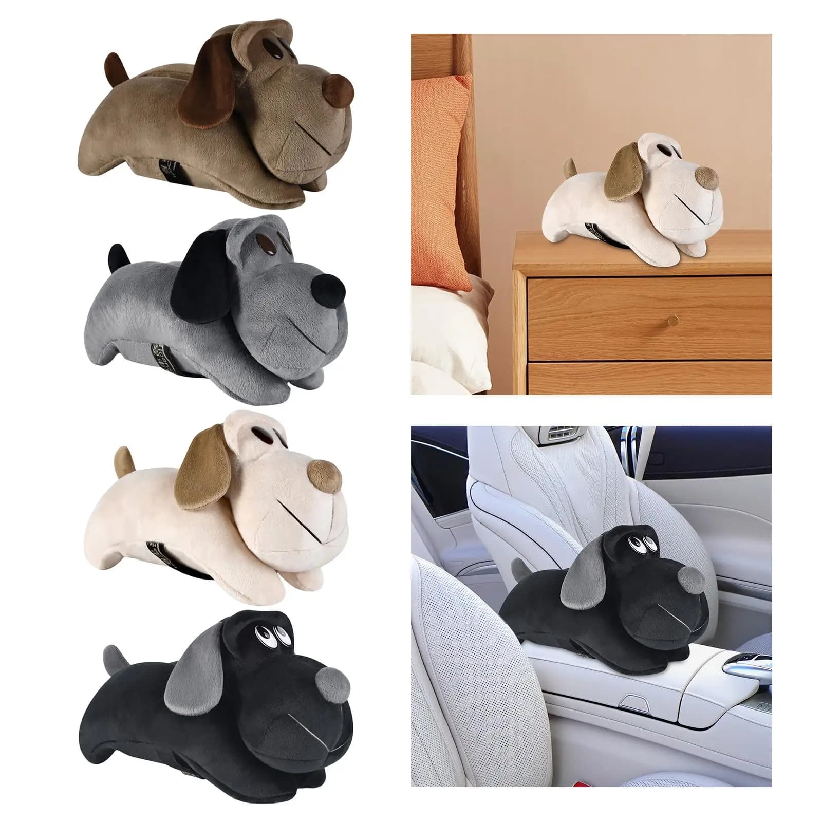 Porta Fazzoletti Decorativo in Peluche, Scatola per Fazzoletti, Porta Carta Igienica a Forma di Cane per Camera da Letto, Ufficio, Bagno