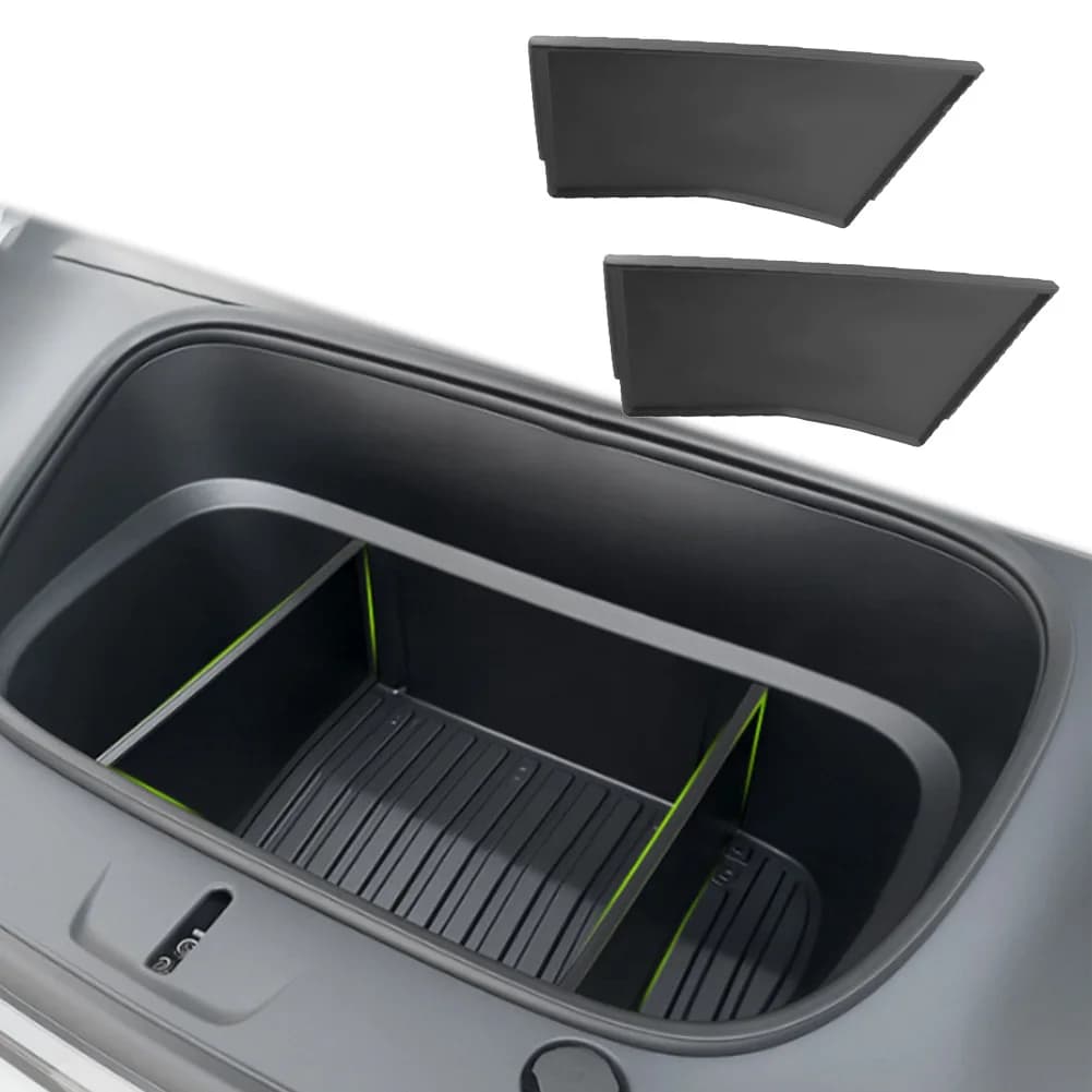 Auto Baule Anteriore Scatola di Immagazzinaggio Partizione Organizzatore Divisore Deflettore Cargo Copertura Per Tesla Per Il Modello Y Per Juniper 2025