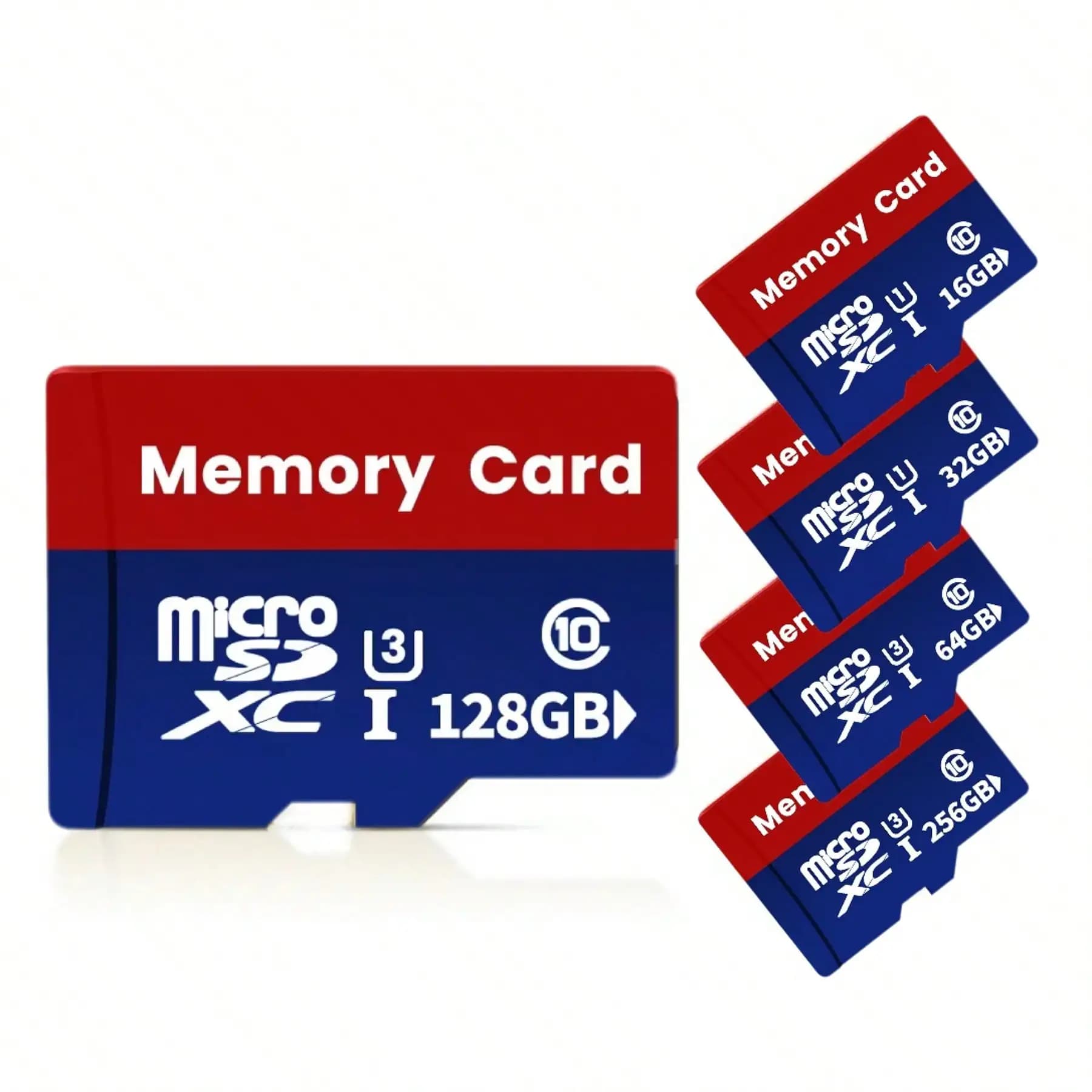 1 scheda Micro SD ad alta velocità - Compatibile con smartphone, tablet, fotocamere, telecamere di sicurezza, ecc. Trasferimento dati/ampia compatibilità, opzioni di capacità di archiviazione: 8GB/16GB/32GB/64GB/128GB/256GB