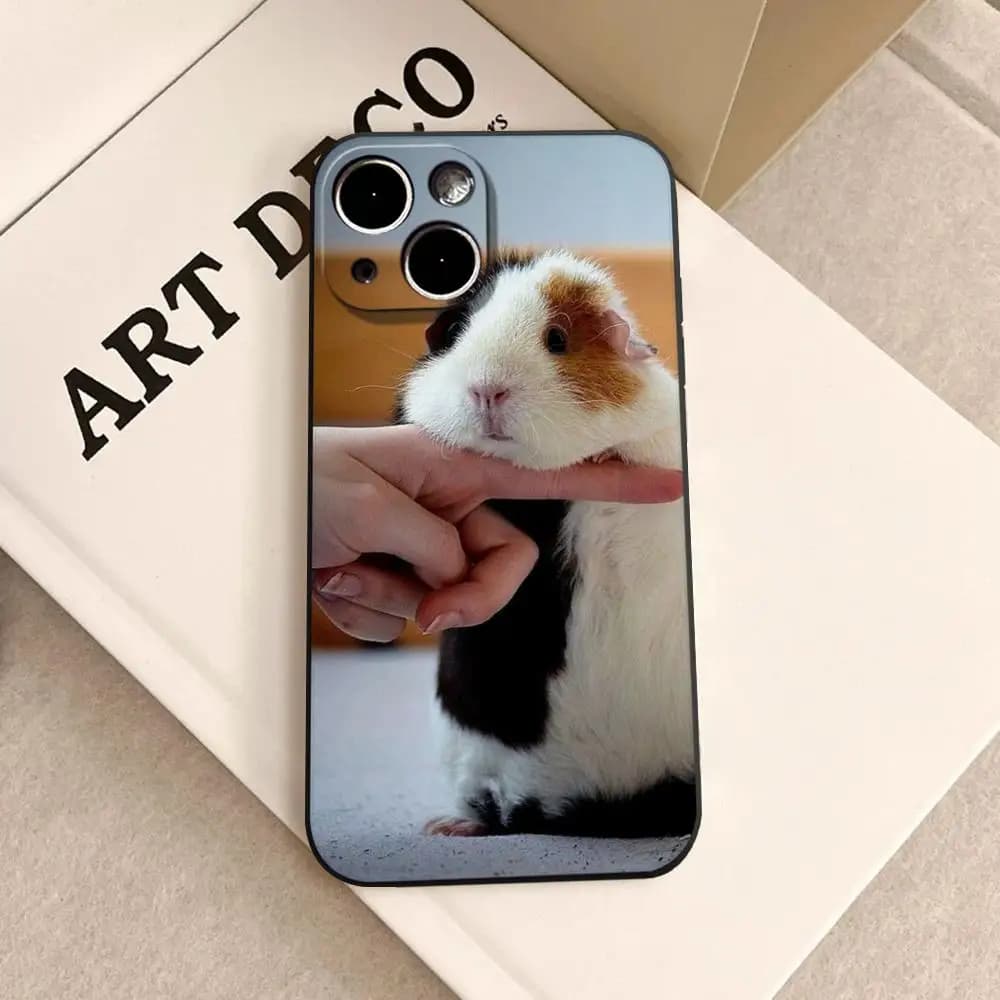 Custodia per telefono INS Creative Kawaii con coniglio per iPhone 17 16e 16 15 14 13 12 11 Pro Max X Xs 8 7 Air Plus, cover posteriore con texture a piuma