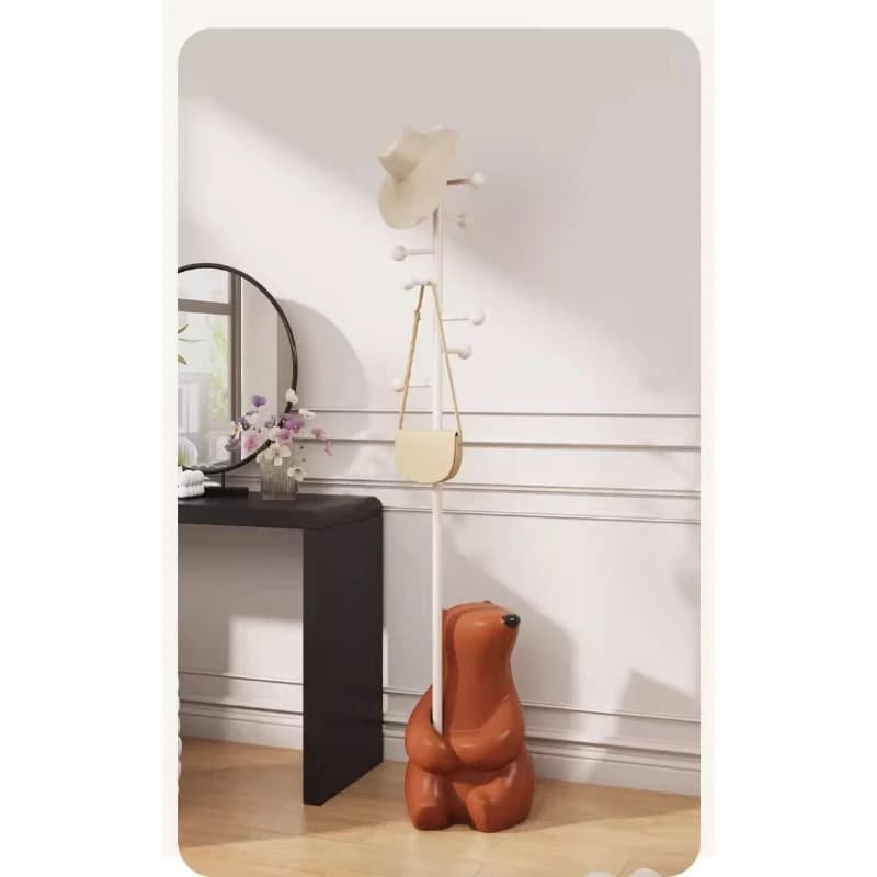 Appendiabiti da terra Cream Wind per camera da letto, appendiabiti verticale avanzato per la casa, porta abiti e cappotti