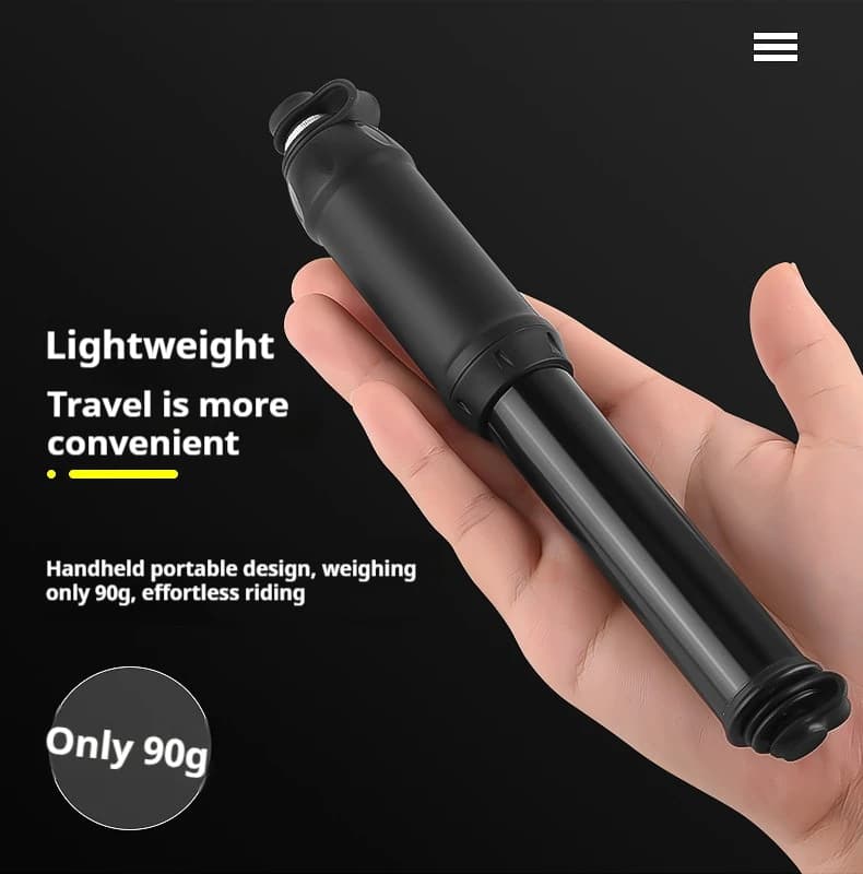 Pompa ad aria ad alta pressione - Mini gonfiatore portatile per moto, bici elettrica, MTB, bici da strada e uso domestico - Accessori per ciclismo