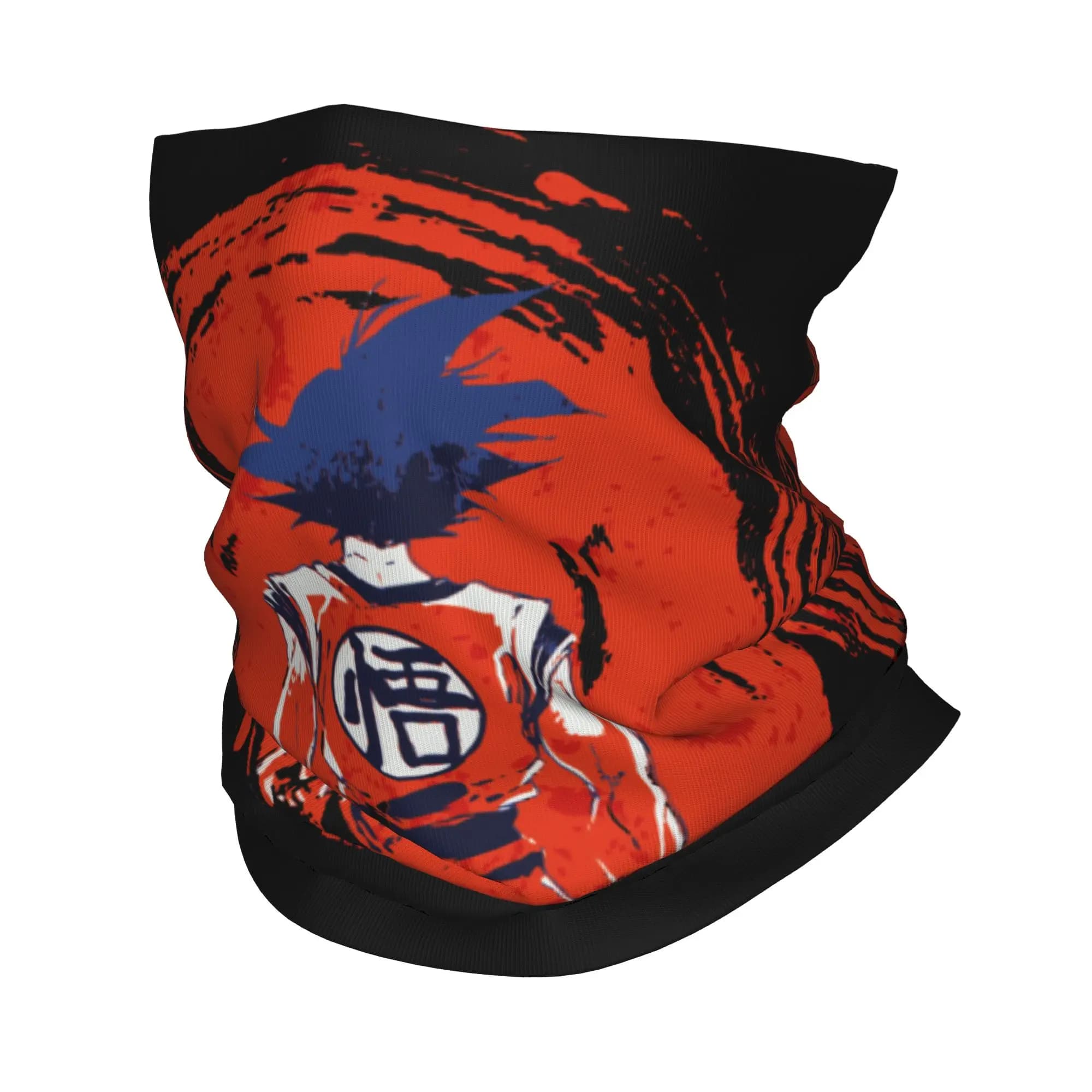 Bandana Giapponese Saiyan con Stampa Goku Kakarot Dragon Ball, Sciarpa Maschera Manga, Maschera Viso Calda per Escursionismo, Unisex Adulto per Tutte le Stagioni