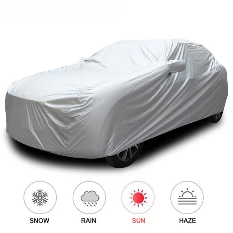 Copertura completa per auto Copertura protettiva per auto per interni ed esterni Parasole Copertura protettiva antipolvere anti UV universale per SUV berlina