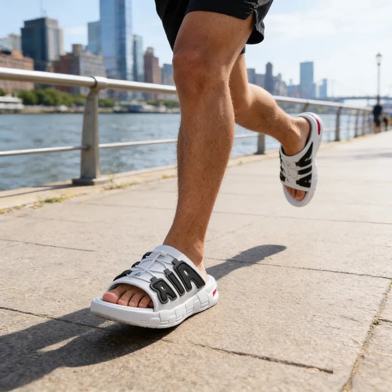 Nuove Ciabatte Estive in PU con Cuscino d'Aria, Casual e Alla Moda, Sensazione di Camminare sulla Sabbia, Facili da Abbinare