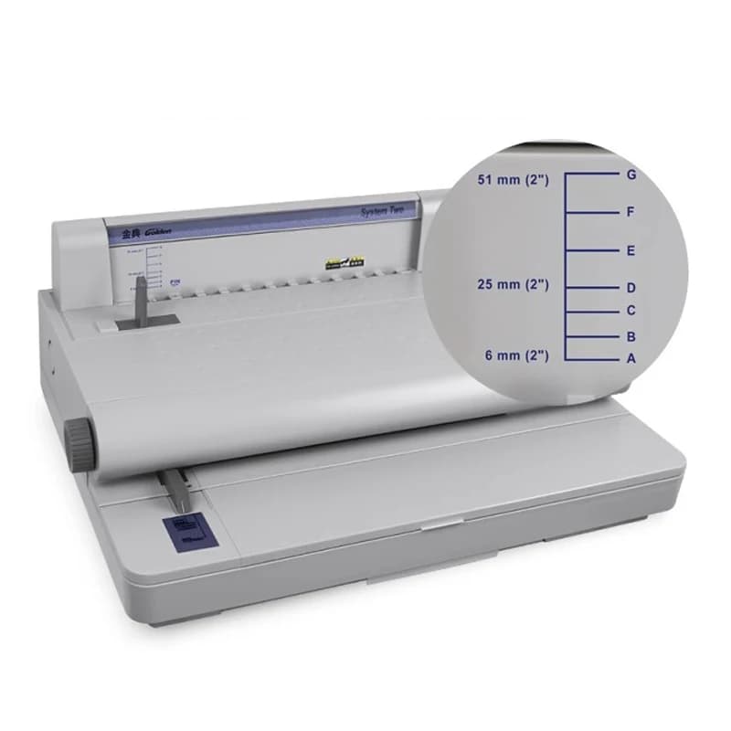 Electric 30 Weile Binding Machine for Office Use with Ten Needle Strip Porous Punch Ideal for Document Binding