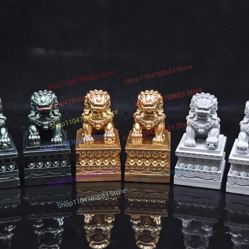MOC Nuovi blocchi di costruzione Accessori per bambole Pietra Leone Porta Keeper Guard Toy Collezione di ornamenti regalo