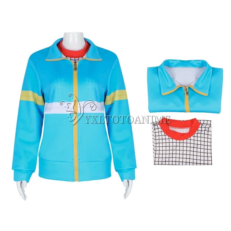 Cosplay Costume by Film Strange Story, Zip Max Mayfield sweatshirt, Blue Jacket, Pants, Daily Casual Dress