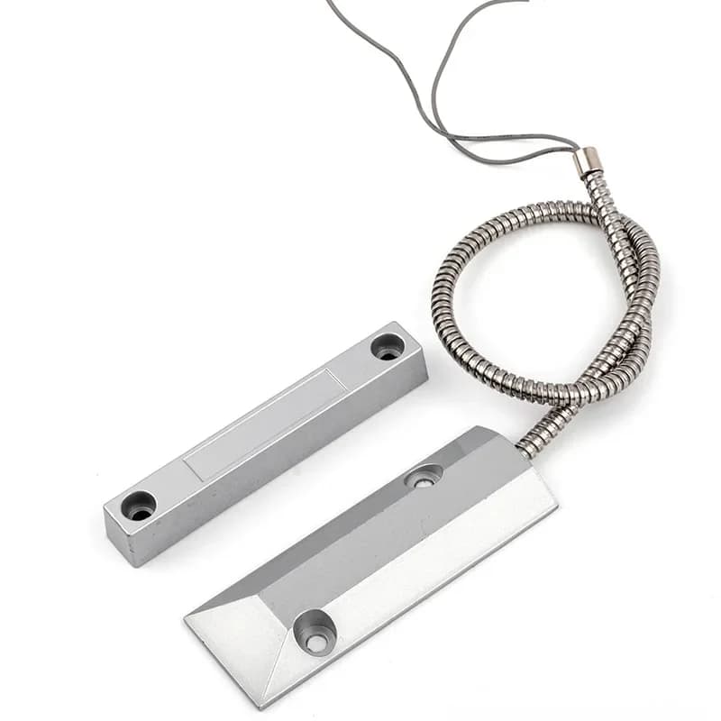 Interruttore a contatto magnetico per la sicurezza domestica Sistema di allarme Contatto per porta scorrevole per allarmi Interruttore per porta del garage Lunghezza cavo 30 cm