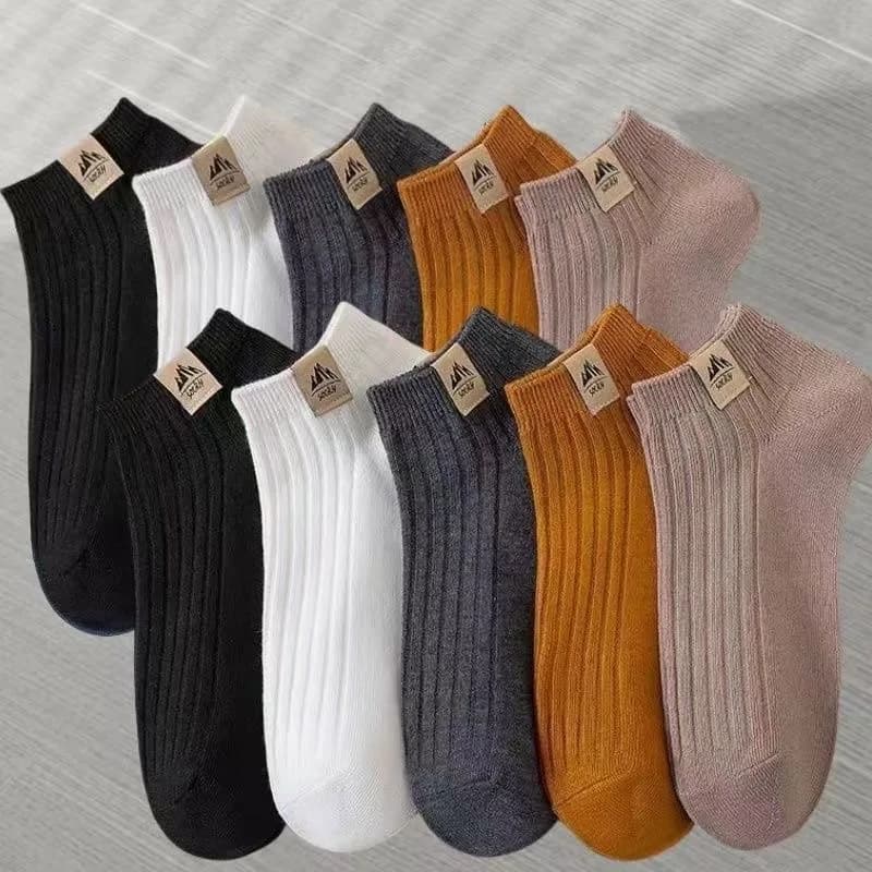 5 paia di calzini neutri semplici da uomo e da donna, calzini casual alla moda, versatili, comodi, traspiranti e che assorbono il sudore