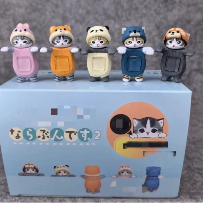 Nuova Blind Box Mofusand in posa sdraiata, mini figura decorativa, action figure con costume da animale, giocattoli di tendenza per i fan, regali di compleanno