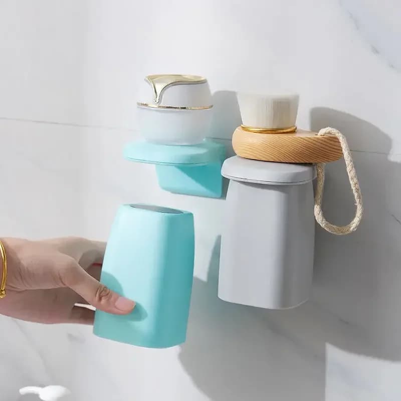 NUOVO Portaspazzolino Magnetico da Parete, Porta Spazzolini Invertito per Bagno, Semplice Supporto per Spazzolini Domestico