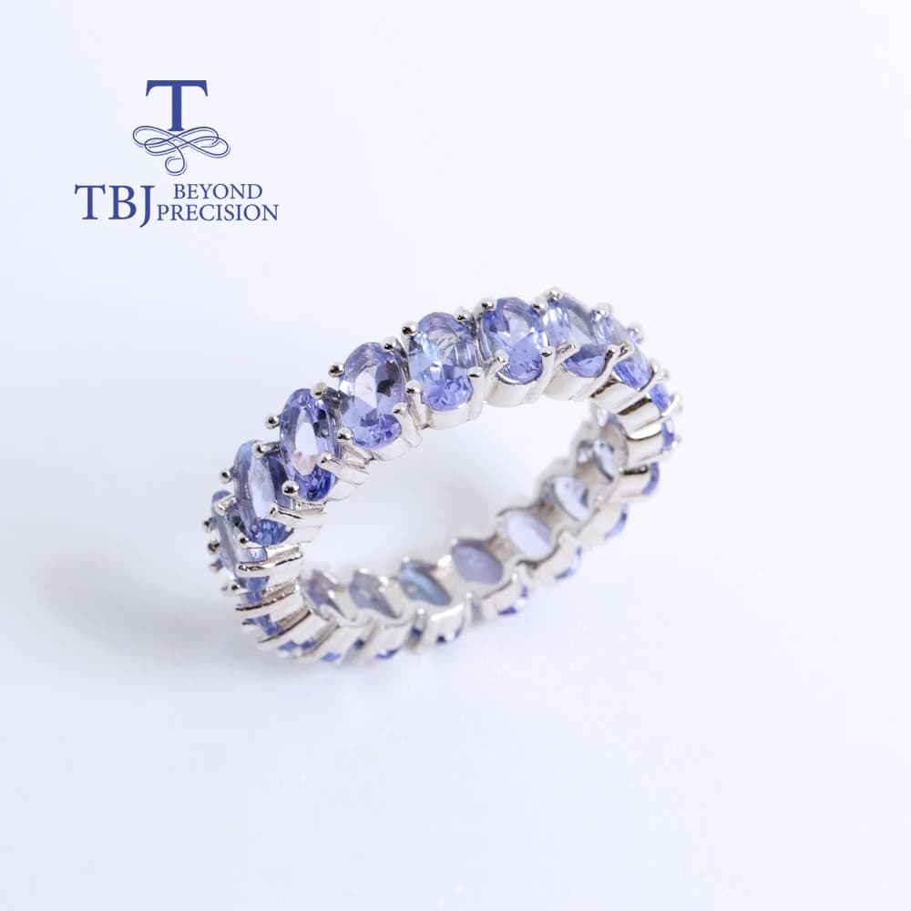 Anello in Argento Sterling 925 con Tanzanite Naturale, Gioiello di Lusso per Donne, Regalo per Feste e Fidanzamenti, 2026