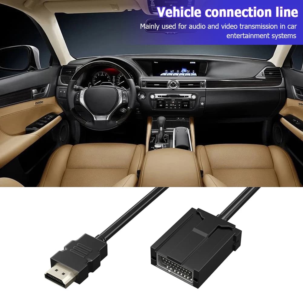 HDMI compatible cable Type E male HD video cable for car Type E to female HDMI compatible adapter cable for vehicle Automobile