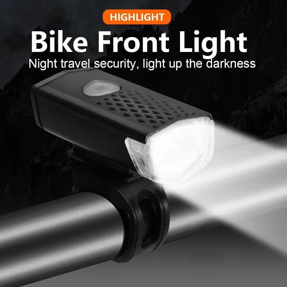 Smart Sensor Bicycle Light, USB Rechargeable Front Light, Waterproof IPX4 120 ° Beam, night MTB Fast Release System