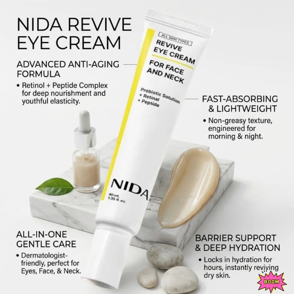 NIDA Retinol Peptide Eye Cream Anti Wrinkle Anti Aging Remove Dark Circles Fine Lines Firming Lifting Facial Skin Care