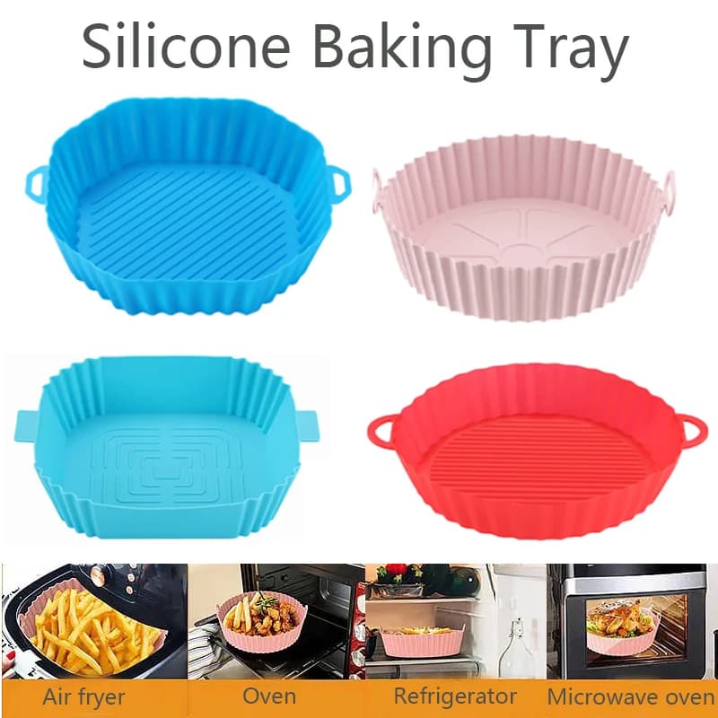 1 Piece Silicone Oven Reusable with Various Forms for Air Fryer, Barbecue and Oven