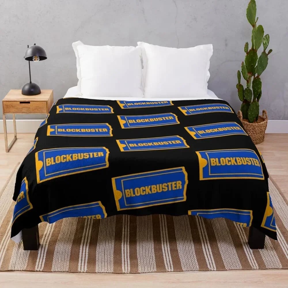 Blockbuster Logo coperta da tiro Softest sacco a pelo termico letto coperte alla moda